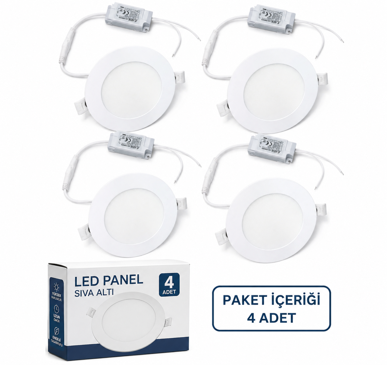 CT 5145 Led Spot 6W 6400K Beyaz I��k 4 adet