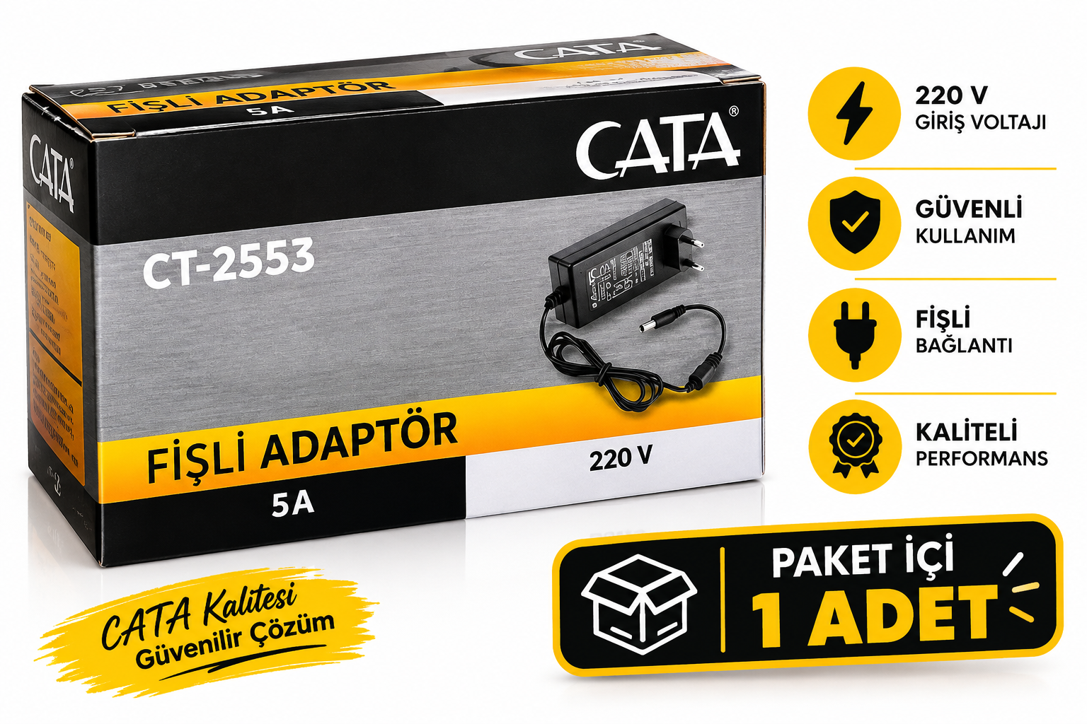 CT-2553 60 W 5 Amper Cata Fisli Adapt�r