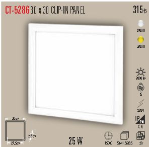 CT-5286 30 x 30 CLIP-IN PANEL