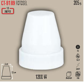 CT-9189 FOTOSEL 10 amper