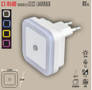 CT-9500 FOTOSELL� GECE LAMBASI
