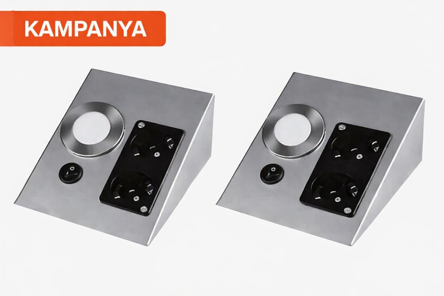CT-5109B 5W Tezgah Aydınlatma Üçgen Spot Beyaz Işık 2 Adet