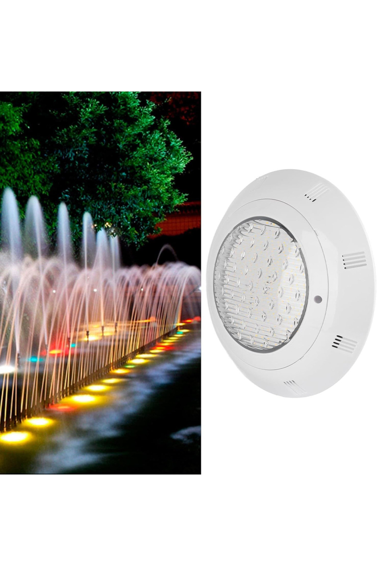 CT-4070 Havuz Armatürü Siva Üstü RGB-Mavi-Beyaz Isik