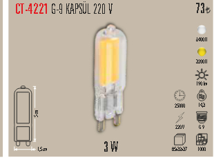 CT-4221 G-9 KAPSÜL 220 V