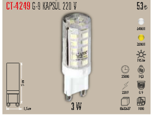 CT-4249 G-9 KAPSÜL 220 V