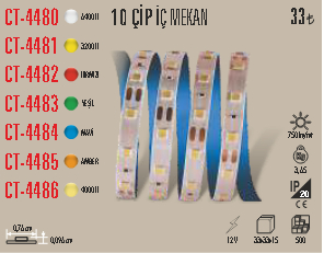 CT-4481 10 çipli iç mekan Günışığı