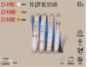 CT-4492 10 ÇİP DIŞ MEKAN AMBER