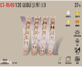 CT-4540 120 LEDLİ ŞERİT LED BEYAZ