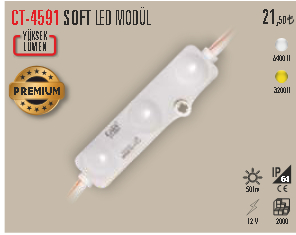 CT-4591 Soft LED Modül Beyaz 10 adet