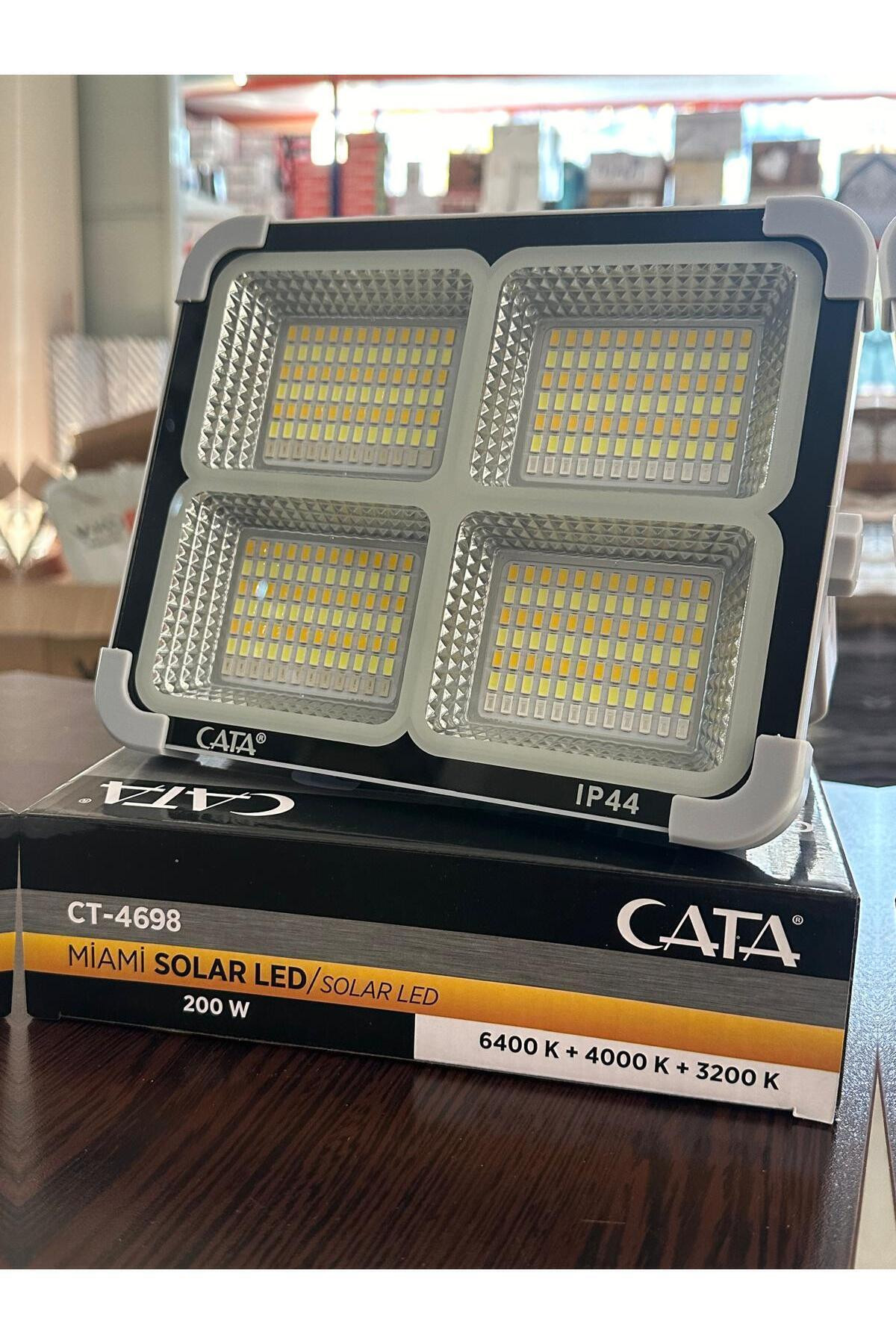 Ct-4698 Miami Solar Led Projektör (YENI SOLAR PANEL VE PIL ÖMRÜ GÜÇLENDIRILMIS)