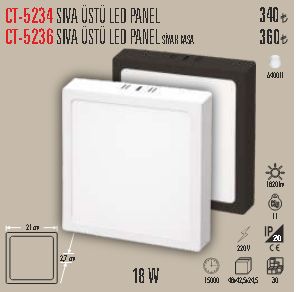 CT-5234 SİVA ÜSTÜ LED PANEL