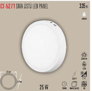 CT-5271 SİVA ÜSTÜ LED PANEL