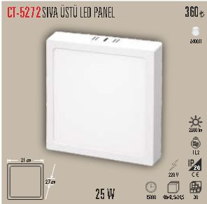 CT-5272 Sıva Üstü LED Panel