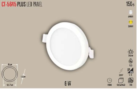 CT-5645 PLUS LED Panel Günışığı