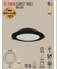 CT-5650 Zümrüt Panel Şıkak Masa