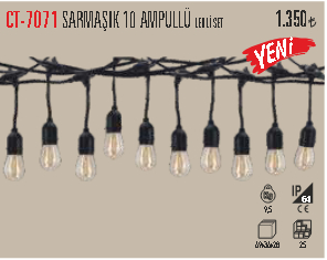 CT-7071 SARMASIK 10 AMPULLÜ LEDLI SET