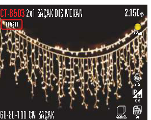 CT-8503 2x1 SAÇAK DIS MEKAN