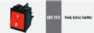 END 1015 Geniş Işıksız Anahtar