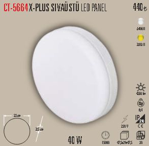 CT-5664X-PLUS Sıva Üstü LED Panel