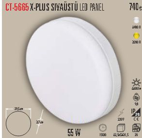 CT-5665 X-PLUS SIVAÜSTÜ LED PANEL BEYAZ IŞIK