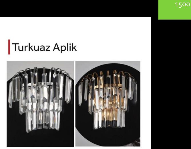 Turkuaz Aplik
