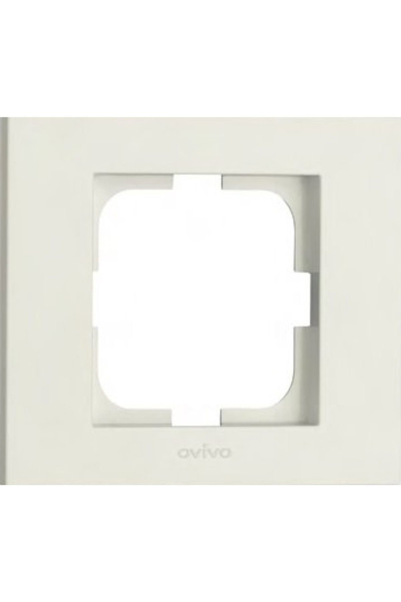 10 Adet Ovivo Grano Beyaz Tekli Çerçeve*
