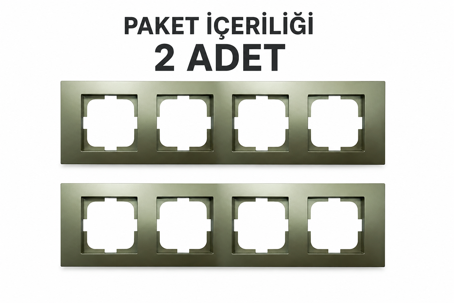 Ovivo Grano Titanyum D�rtl� �er�eve 2 adet