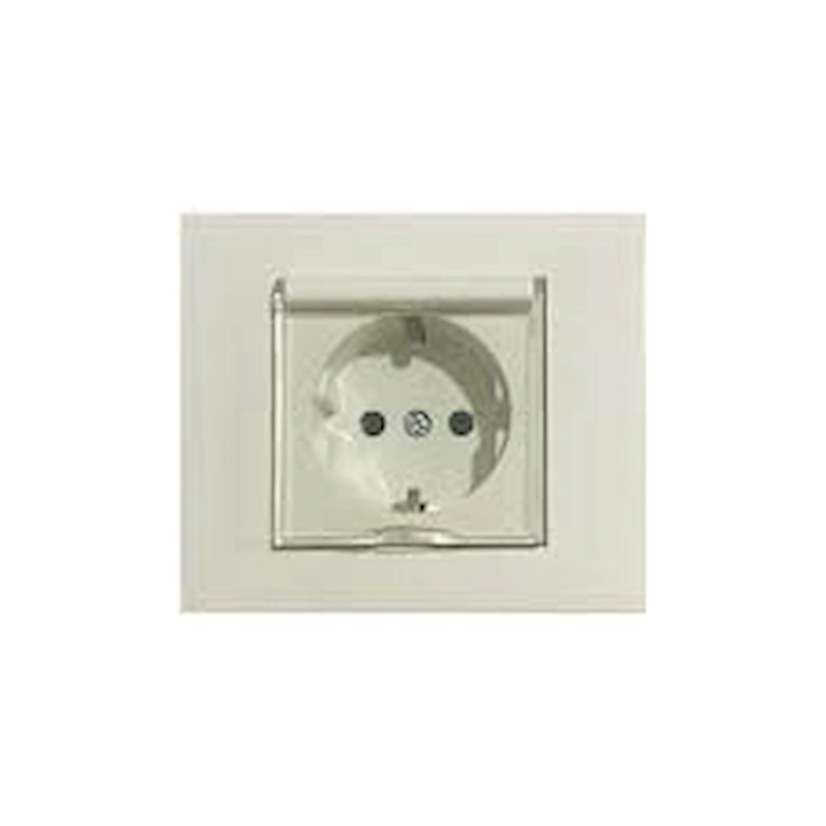 Ovivo Beyaz Kapakl� Toprakl� Priz - �er�eve Dahil