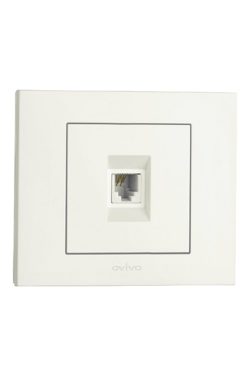 10 Adet Ovivo Grano Beyaz Numeris Telefon Prizi �er�eve Dahil